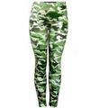 Women's Camo Print Seamless Footless Leggings